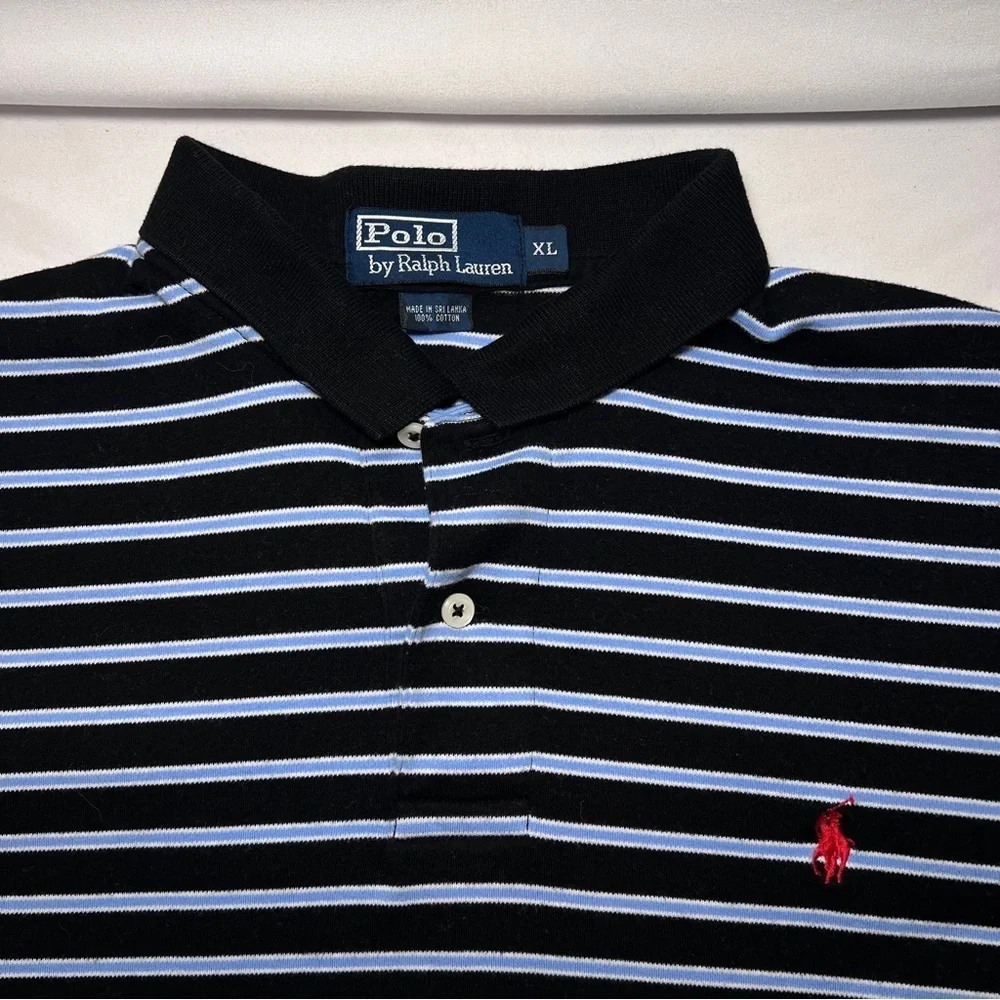 Polo Ralph Lauren black and blue striped size XL